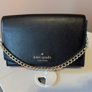 Kate Spade crossbody purse -black with gold